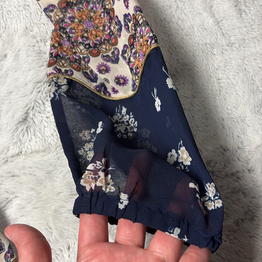 Anthropologie Maeve Quartier Dress Patchwork Renaissance Boho Artsy Party XS - Picture 12 of 13